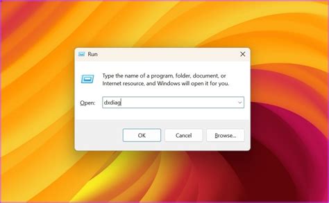 How to Open and run DirectX Diagnostic Tool .